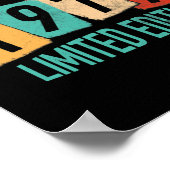 Poster 45 Ans D'Être génial En 1977 45e Anniversaire (Coin)