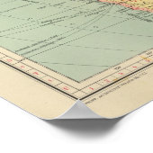 Poster 45 lignes de communication, Océan Atlantique (Coin)
