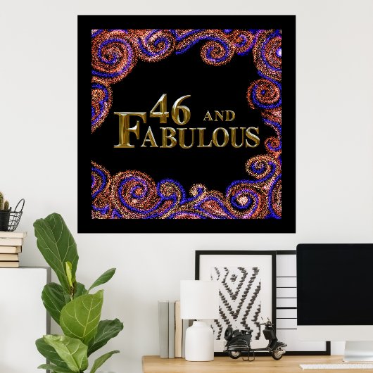 Poster 46e anniversaire (Bureau à domicile)