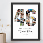 Poster 46e anniversaire Numéro 46 Photo personnalisée Col<br><div class="desc">Célébrez le 46ème anniversaire avec cette affiche personnalisée de collage photo numéro 46. Ce cadeau personnalisable est également parfait pour un anniversaire mariage. C'est une excellente façon de présenter des souvenirs précieux de votre vie de mariage et de marié. L'affiche comporte un collage de photos qui capturent ces moments spéciaux,...</div>