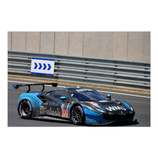 Poster 488 GTE EVO no100 24 Heures du Mans 2023 (Devant)