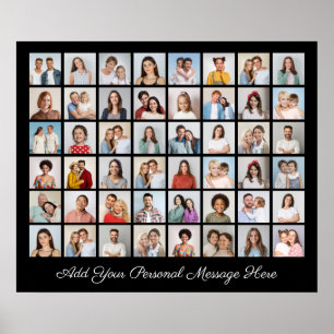 Poster 48 Photo Collage Ajoutez Votre Propre Salutation