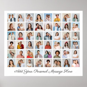Poster 48 Photo Collage Ajoutez Votre Propre Salutation