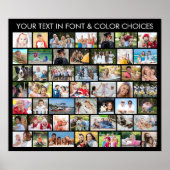 Poster 49 photos en collage de formes multiples personnal (Devant)