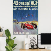 Poster 49ème Grand Prix De L’A.C.F. Reims (Bureau à domicile)