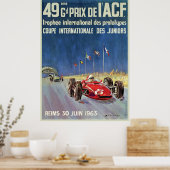 Poster 49ème Grand Prix De L’A.C.F. Reims (Cuisine)