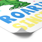 Poster 4 Ans 4Anniversaire Garçons Dinosaur Enfants Cadea (Coin)
