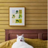 Poster 4 Belles Black Ladies Style de grunge artistique