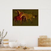 POSTER 4 CHEVAUX II (Cuisine)