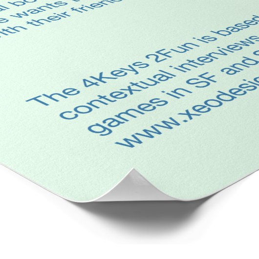 Poster 4 Clés 2 Amusants (Coin)