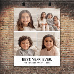 Poster 4 Collage photo minimaliste - Meilleure année jama<br><div class="desc">Utilisez votre photo ou vos photos préférées pour faire un plaisir à garder à partager avec vos amis. Un design minimaliste avec seulement des instantanés et un bloc de texte.</div>