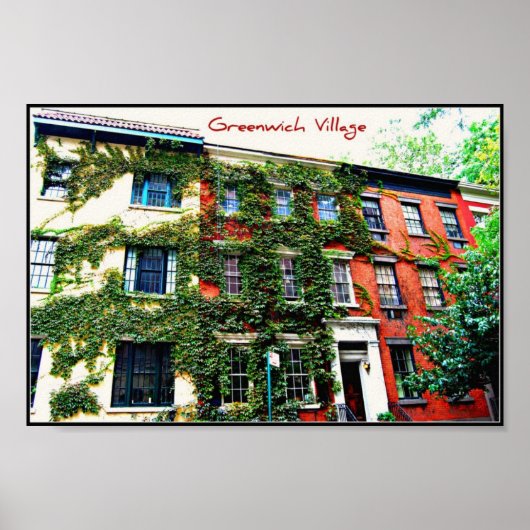 Poster 4 - Greenwich Village, NYC (Voorkant)