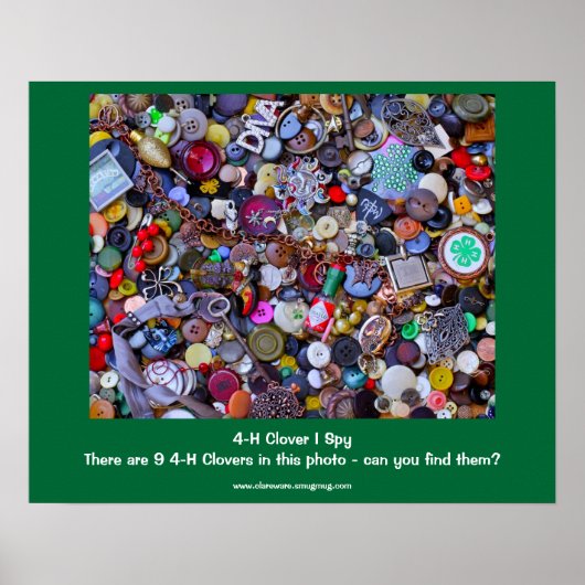 Poster 4-H Clover I Spy (Devant)