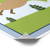 Poster 4 in 1 Dinosaurs/Dino 8x10 inch Nursery Art (Coin)