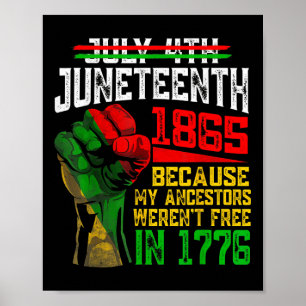 Poster 4 juillet 1865 parce que mes ancêtres