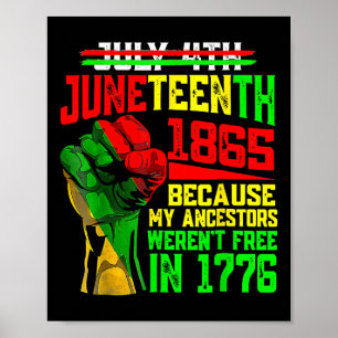 Poster 4 juillet 1865 Parce que mes ancêtres mentent