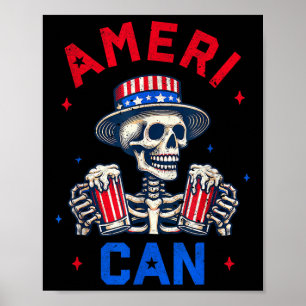 Poster 4 juillet Amérique peut boire de la bière partie i