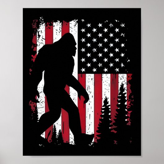 Poster 4 juillet Bigfoot Sasquatch (Devant)