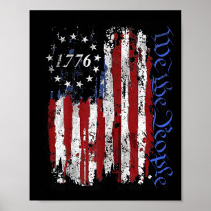 Poster 4 juillet Chemises Nous Le Peuple 1776 Usa Drapeau
