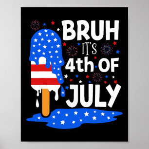 Poster 4 juillet Chemises Pour Enfants Bruh Ice Pops Garç