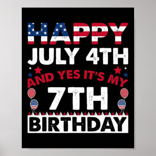 Poster 4 juillet Et oui c'est mon 7e anniversaire d'indép