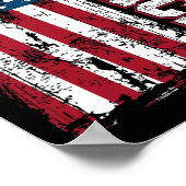 Poster 4 juillet Fête de l'Indépendance Patriote du drape (Coin)