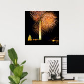 Poster 4 juillet, Firework Display, Skyline (Bureau à domicile)