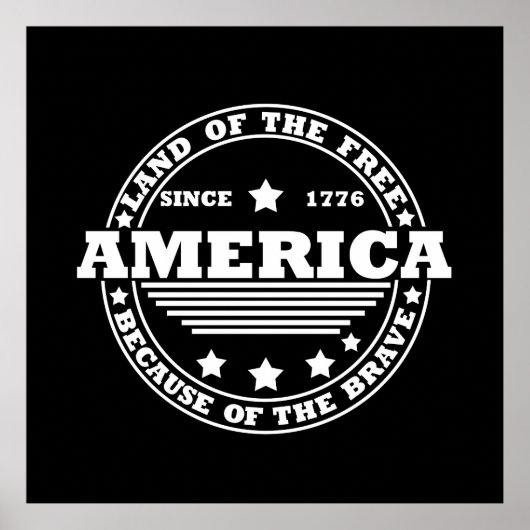 Poster 4 juillet heureux (Devant)