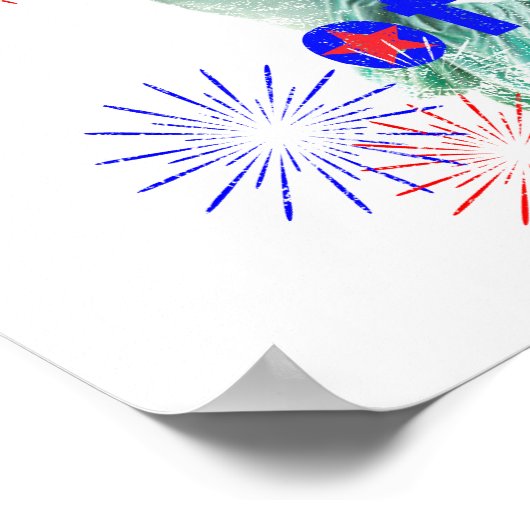 Poster 4 juillet heureux (Coin)