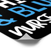 Poster 4 juillet Infirmière Équipage Scrub Tops Infirmièr (Coin)