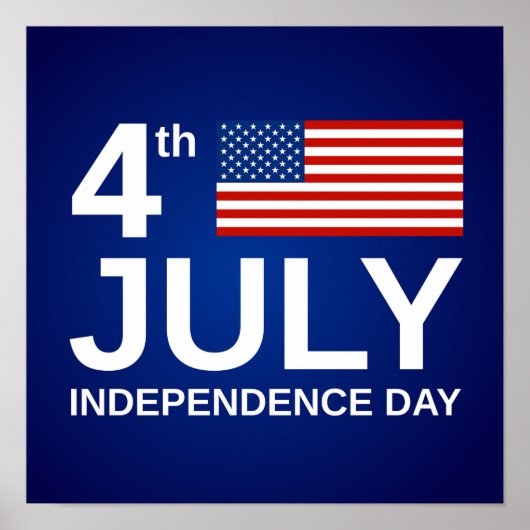 Poster 4 juillet/Jour de l'Indépendance (Devant)