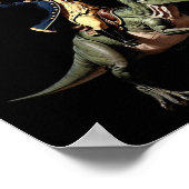 Poster 4 juillet Merica George Washington chevauchant un  (Coin)