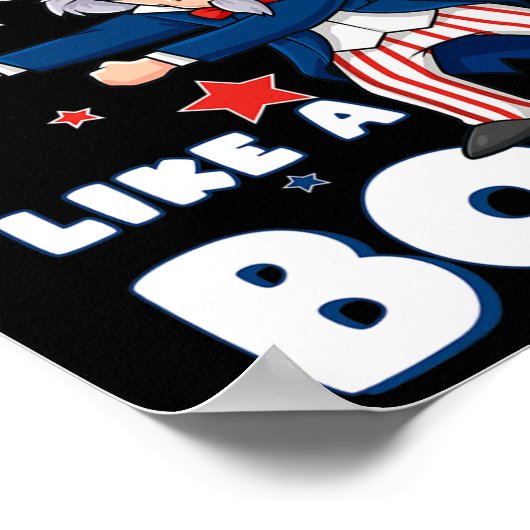 Poster 4 juillet Oncle Sam Floss Comme Un Garçon Garçons  (Coin)