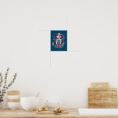 Poster 4 juillet Oncle Sam Weightlifting Funny (Cuisine)