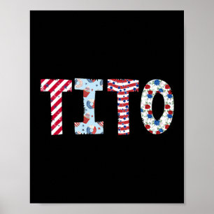 Poster 4 juillet Patriotique Tito Fête de l'Indépendance