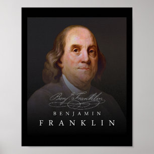 Poster 4 juillet Père fondateur Ben Benjamin Franklin Tee