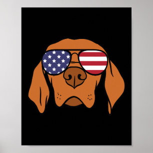 Poster 4 juillet Vizsla Chien