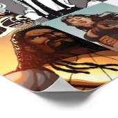 Poster 4 Pages 16 Bars : "Les BD sont Hip hop" (Coin)