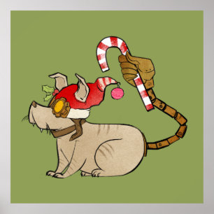 Poster 4 Petits monstres - Logo de vacances Tesla