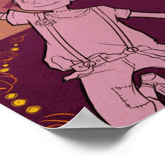 Poster 4 Petits monstres - Musique nocturne (Coin)