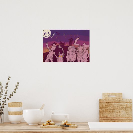 Poster 4 Petits monstres - Musique nocturne (Cuisine)