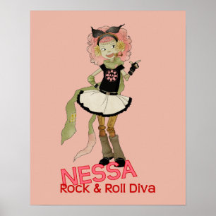 Poster 4 Petits monstres - Nessa