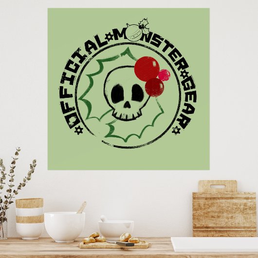 Poster 4 Petits monstres - Nessa Holiday Logo 2 (Cuisine)