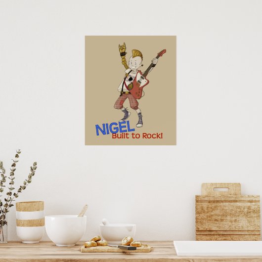 Poster 4 Petits monstres - Nigel (Cuisine)