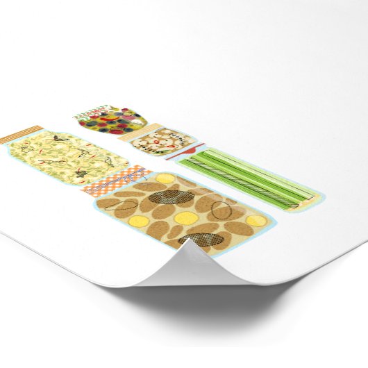 Poster #4 Pots de canne à nourriture (Coin)