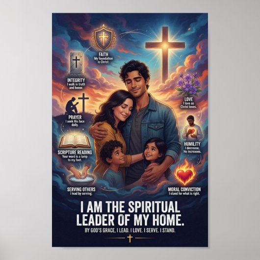 Poster #4 Un homme chrétien vit comme cela (Devant)