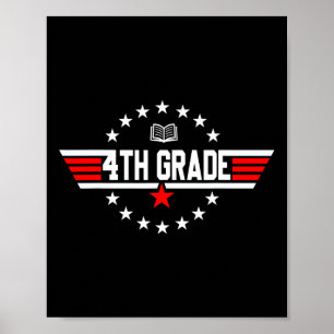 Poster 4e année 4e année Retour à l'école Premier jour Bo