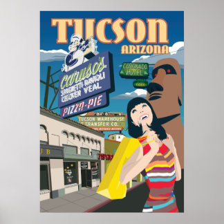 Poster 4e Avenue, Tucson, 28 po x 20 po