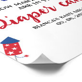 Poster 4e Baby shower de devination de gâteau Diaper Jeu (Coin)