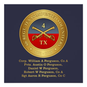 Poster 4e cavalerie du Texas (Ferguson)